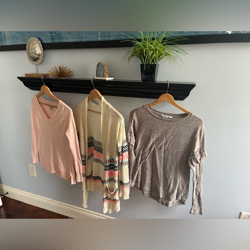 Lot of 3 sweaters/cardigan- Workshop Republic Clothing, Banana Republic